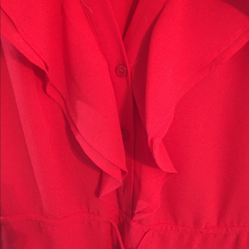 H&M mini ruffle red dress - Picture 8 of 10